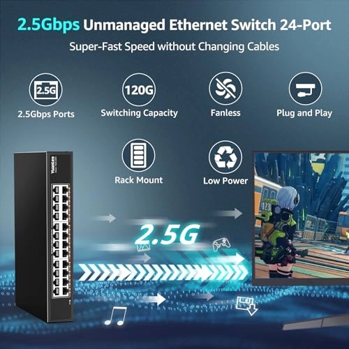 24 Port 2.5G Switch 26-Ports