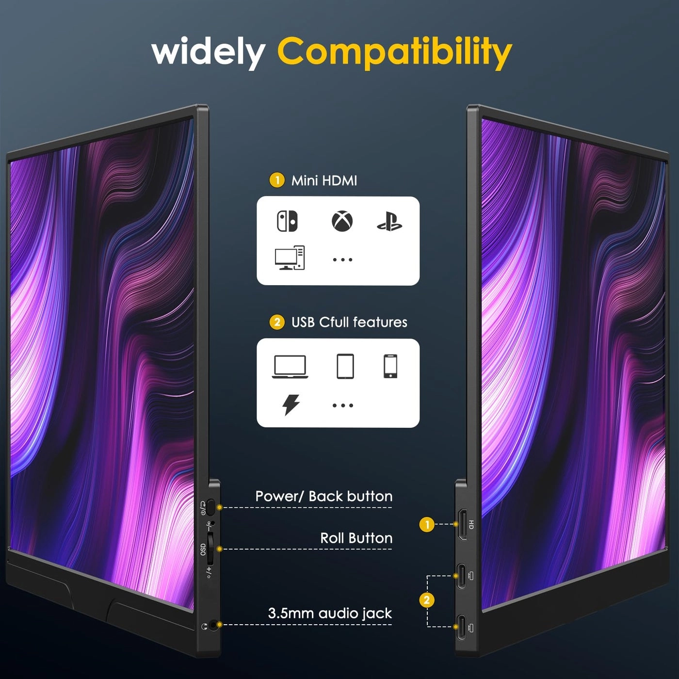M133Q1 - 2560x1600 13.3 Inches