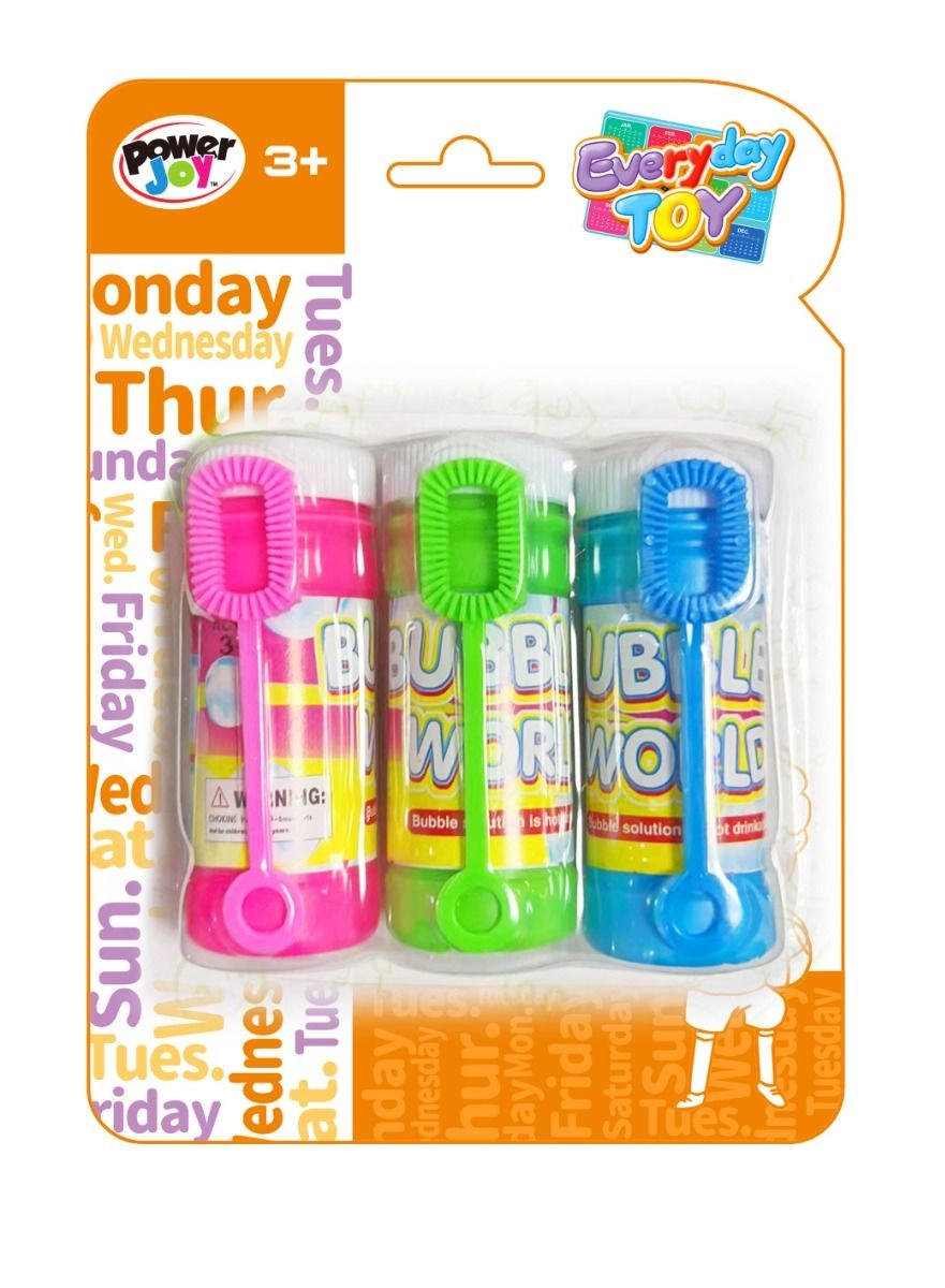 Power Joy Everyday Bubble - 3 Pcs Pink