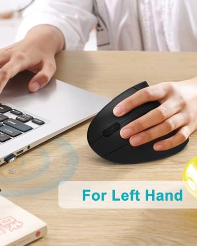Left Handed Ergonomic Vertical Mouse - Wireless