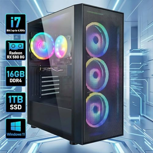 Gaming PC Desktop - Core I7 8th 16GB 1TB