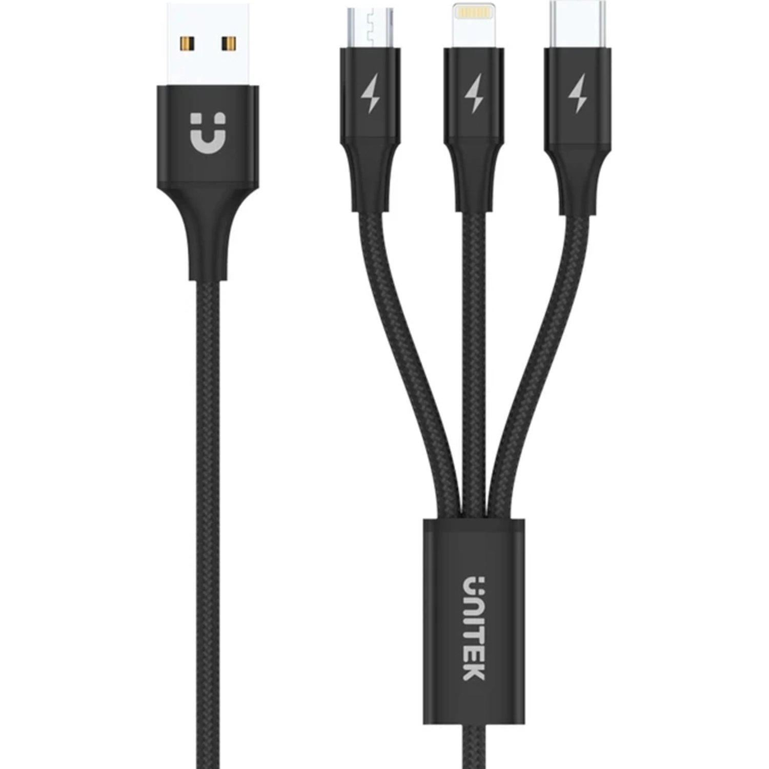 UNITEK Charge Cable 60W USB-A to USB-C 1.2m Braided