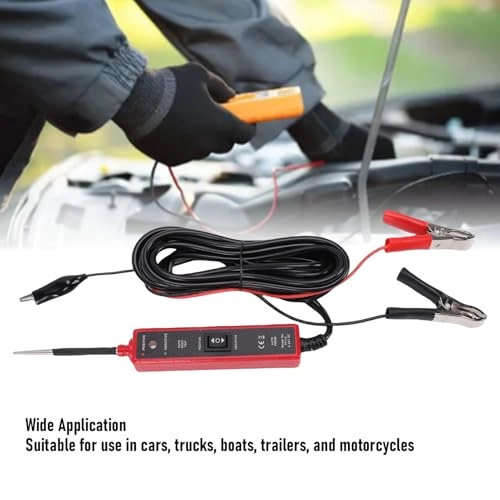 Power Circuit Probe Tester - 7A 6V to 24V stainless steel probes