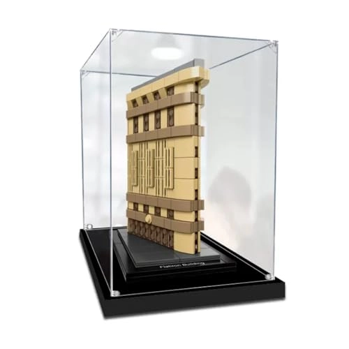 Figures Display Box - 15X10X20cm Black Walnut acrylic