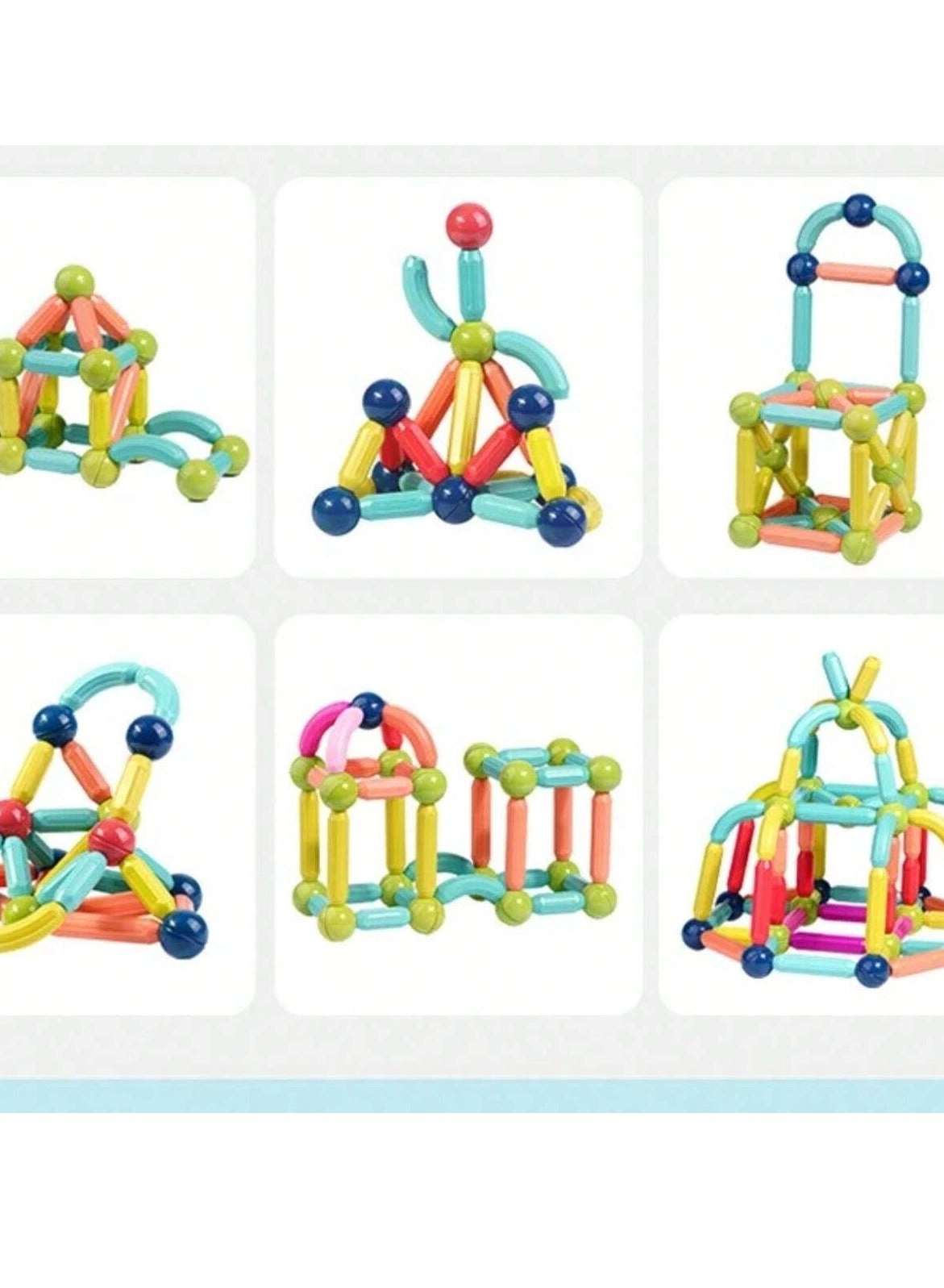 Magnetic Ball and Stick Building Set - 64pcs