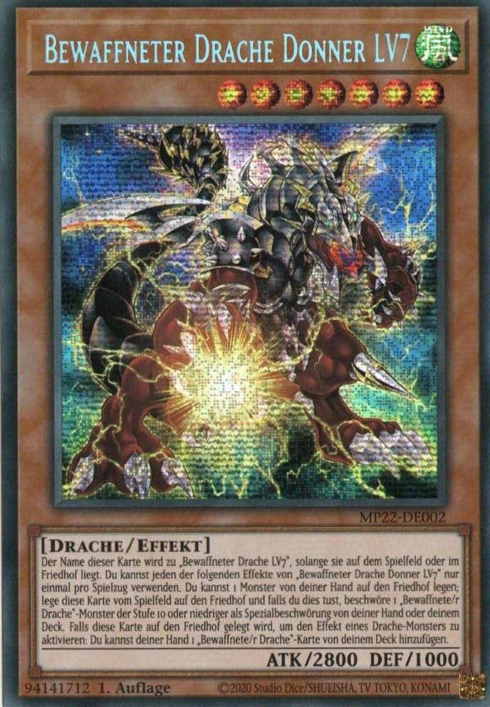 MZTCG Yugioh Armed Dragon Thunder LV7 MP22-DE002 - German