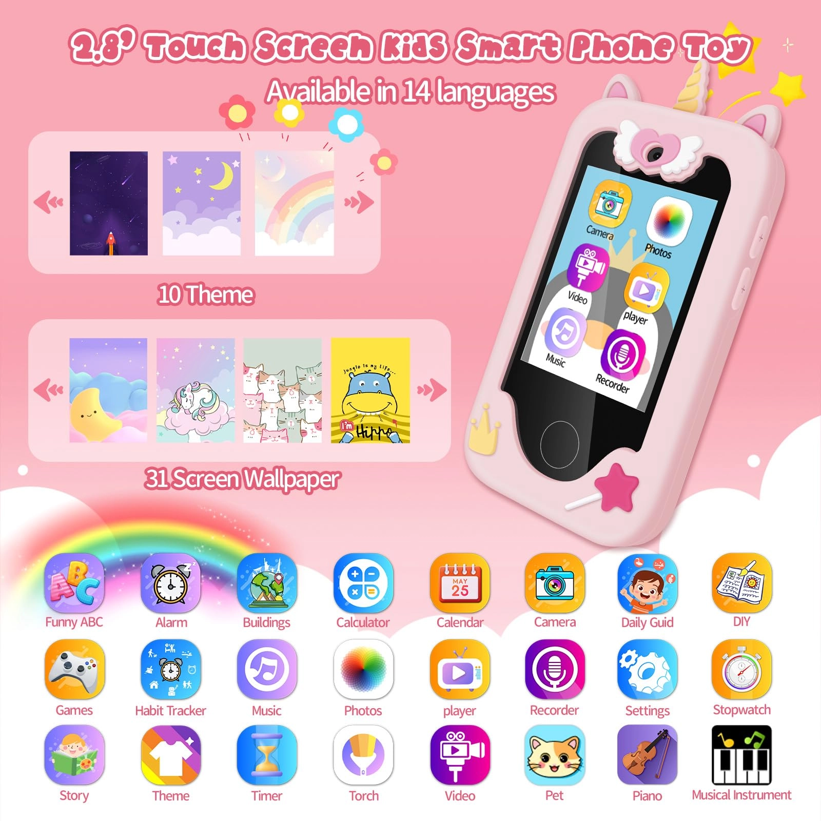 Dhapy CC07 Unicorn - 3 4 5 6 years+