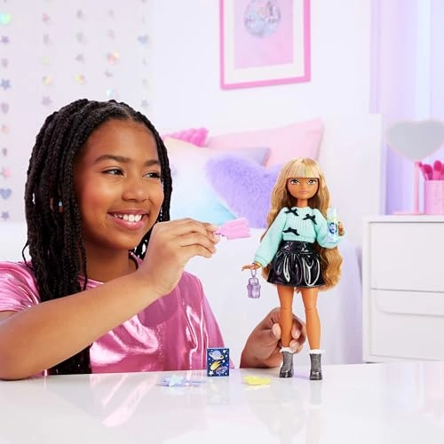 Zia Fashion Doll - Dream Besties 7 Accessories Wavy Brown Hair Ages 4+