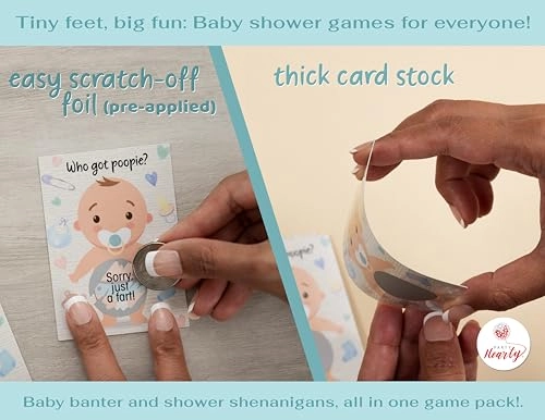 Baby Shower Games - 66 pcs Adult English