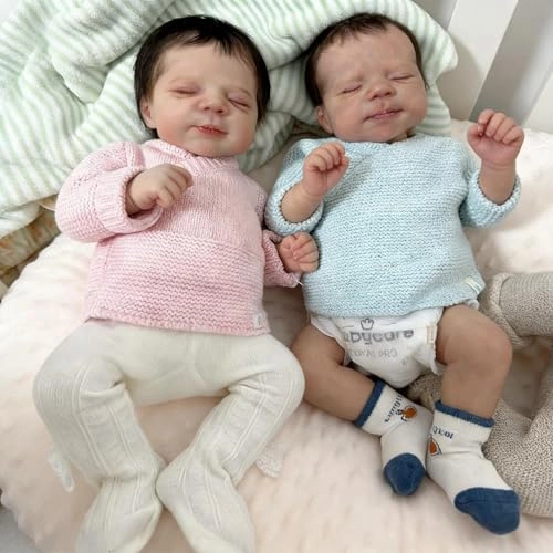 Reborn Baby Doll - Twins 20 inch Vinyl Girl Ages 3+