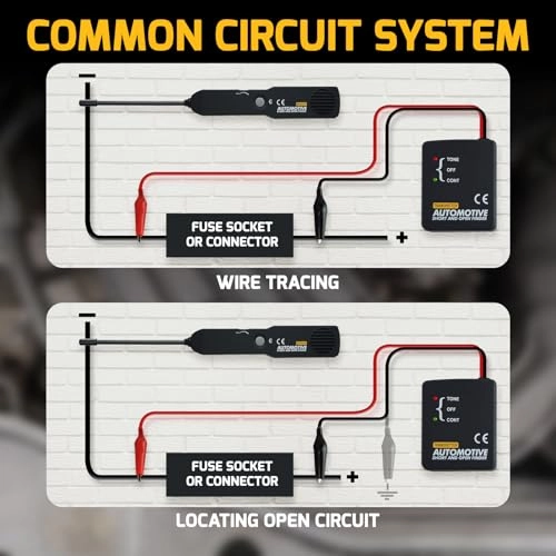 Automotive Cable Wire Tracker - Short and Open Circuit Finder 42 Volts
