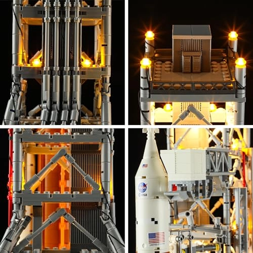 Led Lighting Kit for Lego 10341 Rocket and Launch Pad - Remote Control