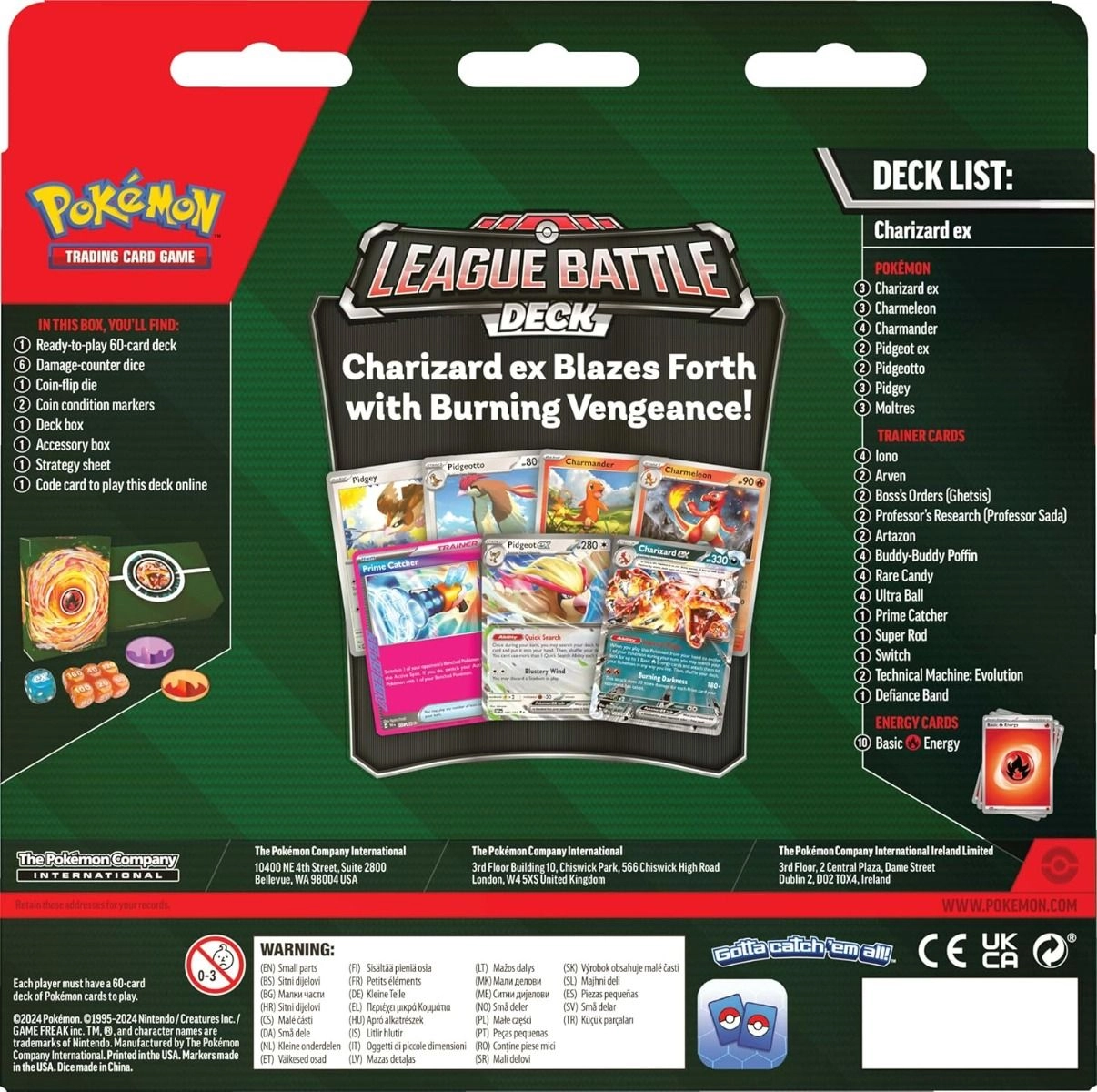 Charizard EX League Battle Deck - 60 cards Bundle