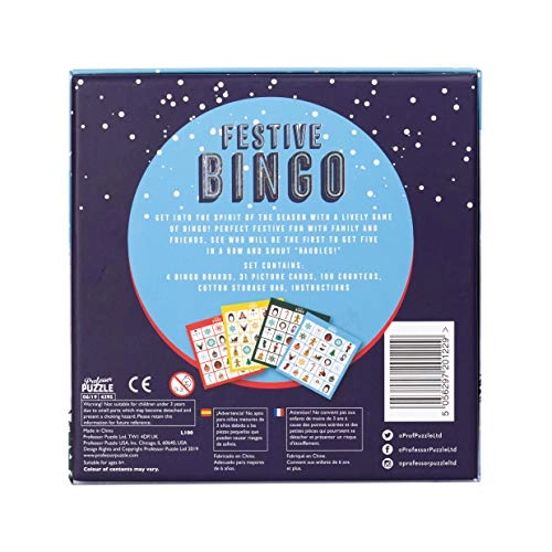 Festive Bingo - Kid, Teen, Adult