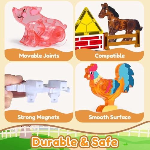 Magnetic Farm Animals - 3 years - 12 years 5 pieces
