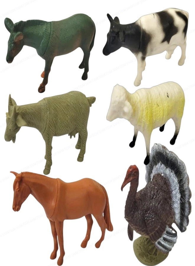 SHAKTISM Farm Animal Toys - 3 years+ 6 pieces