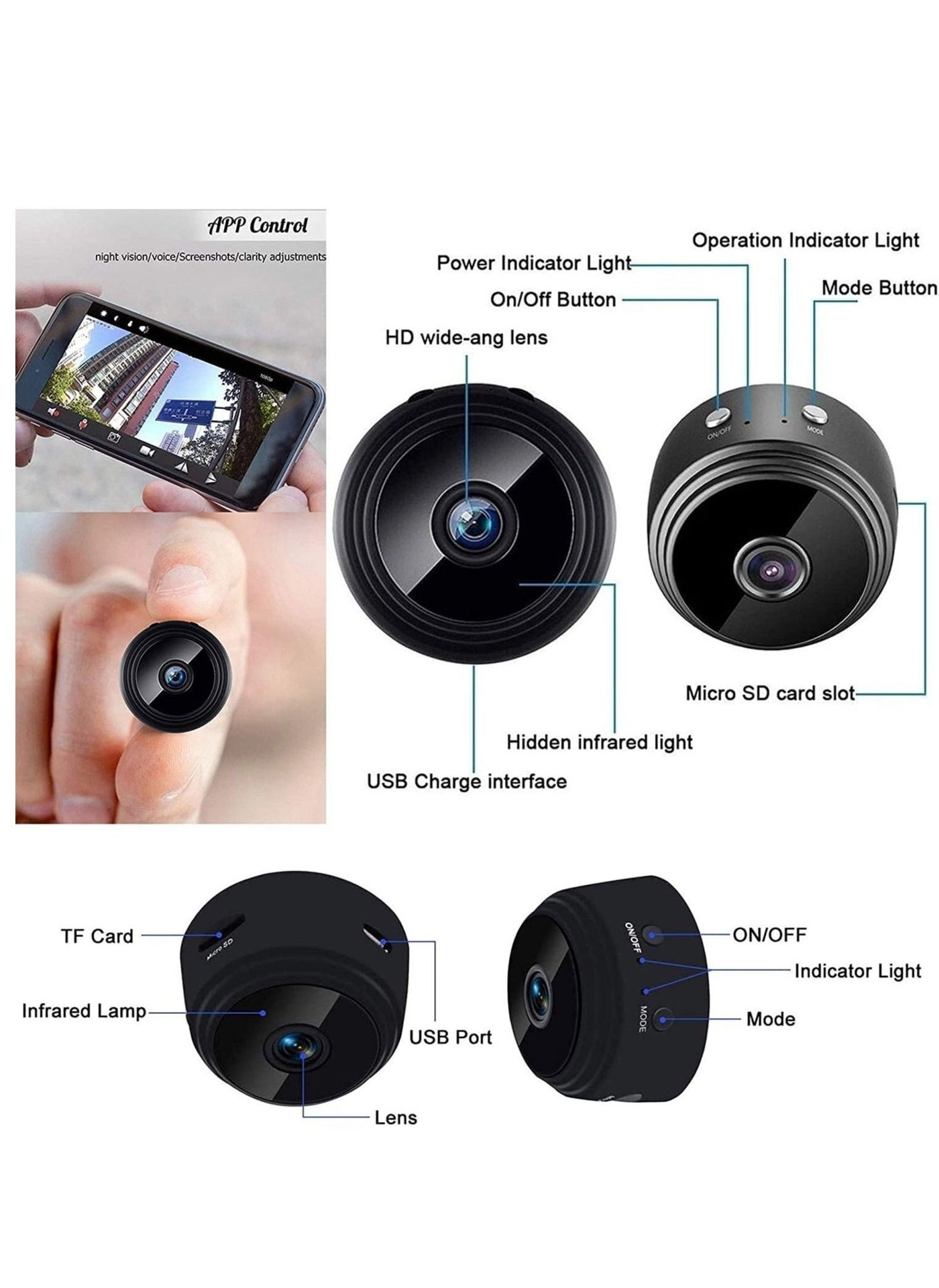 Mini Hidden Camera - 1920 X 1080 pixels