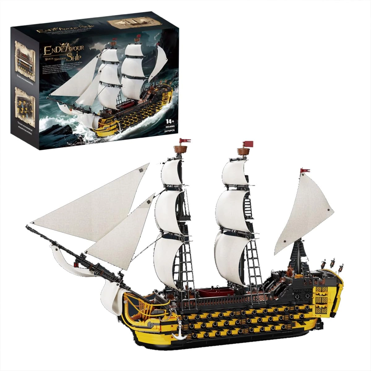 MikaBrical Pirate Ship Model Kit - Architecture