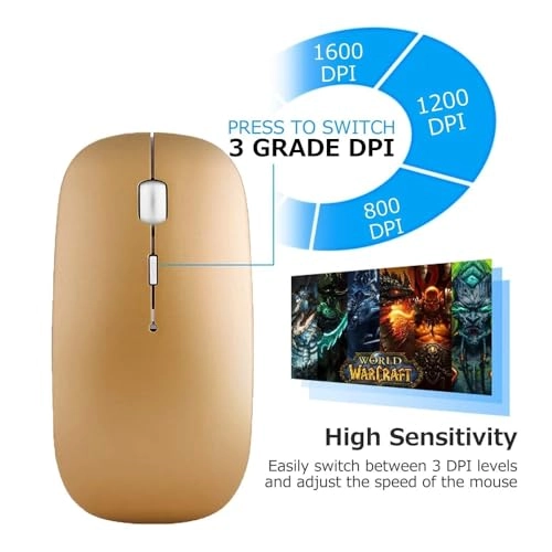 Wireless Bluetooth Gaming Mouse - USB