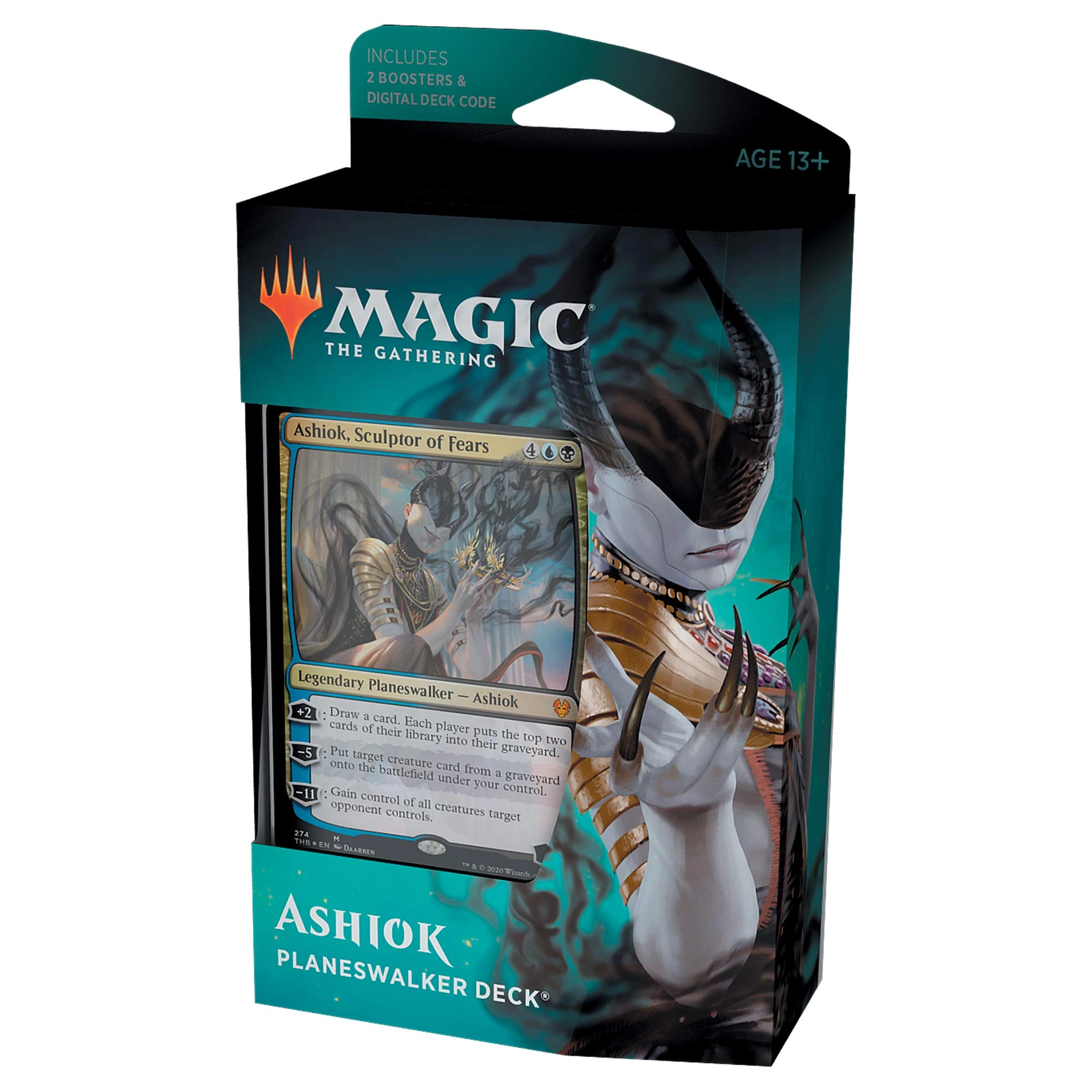 Magic: the Gathering Ashiok, Sculptor of Fears Planeswalker Deck - Theros Beyond Death 60-Card Starter Deck