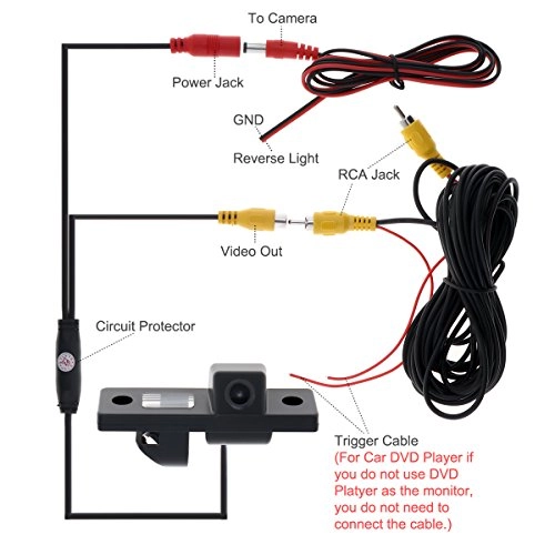 CCD HD Car Rearview Reverse Camera - 728 x 512 pixels