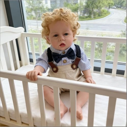Liam Reborn Baby Doll - 20 inch Vinyl Boy Blonde Hair Ages 3+