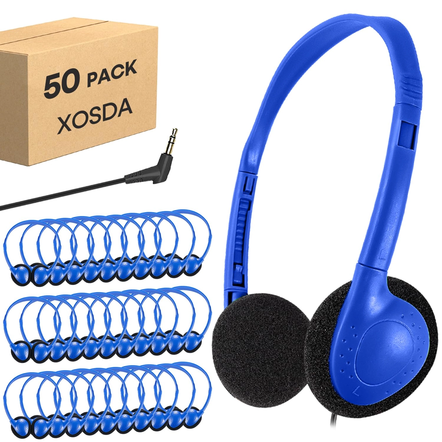 XOSDA LS04 Wired Headphone 50 Pack