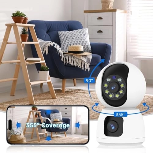Dual Lens Security Camera 1080P
