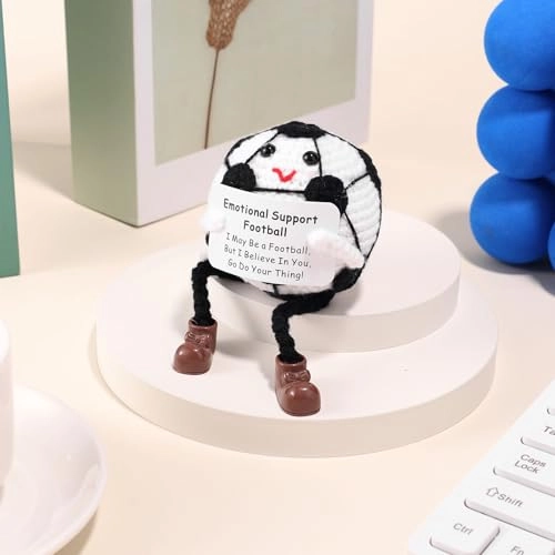 Positive Football Crochet Doll 14 cm