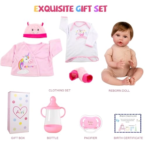 Reborn Baby Doll - 18 inches Vinyl Ages 3+