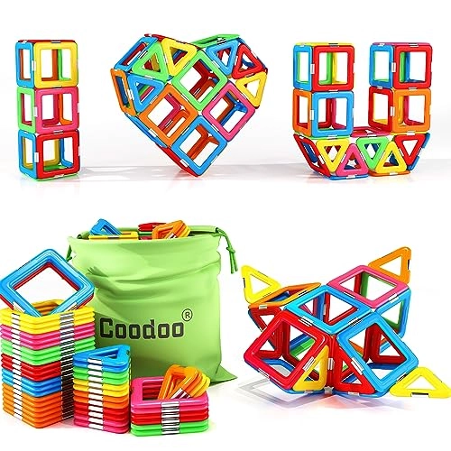Coodoo Magnetic Blocks - Starter Set Compatible with Major Brands