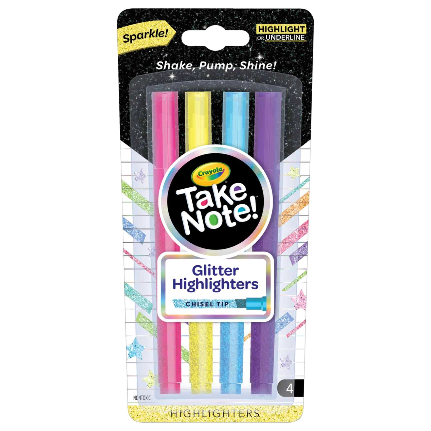 COLOR LAND CHILDRENS TOYS CENTER LLC Take Note Glitter Highlighters - Multicolour chisel tip