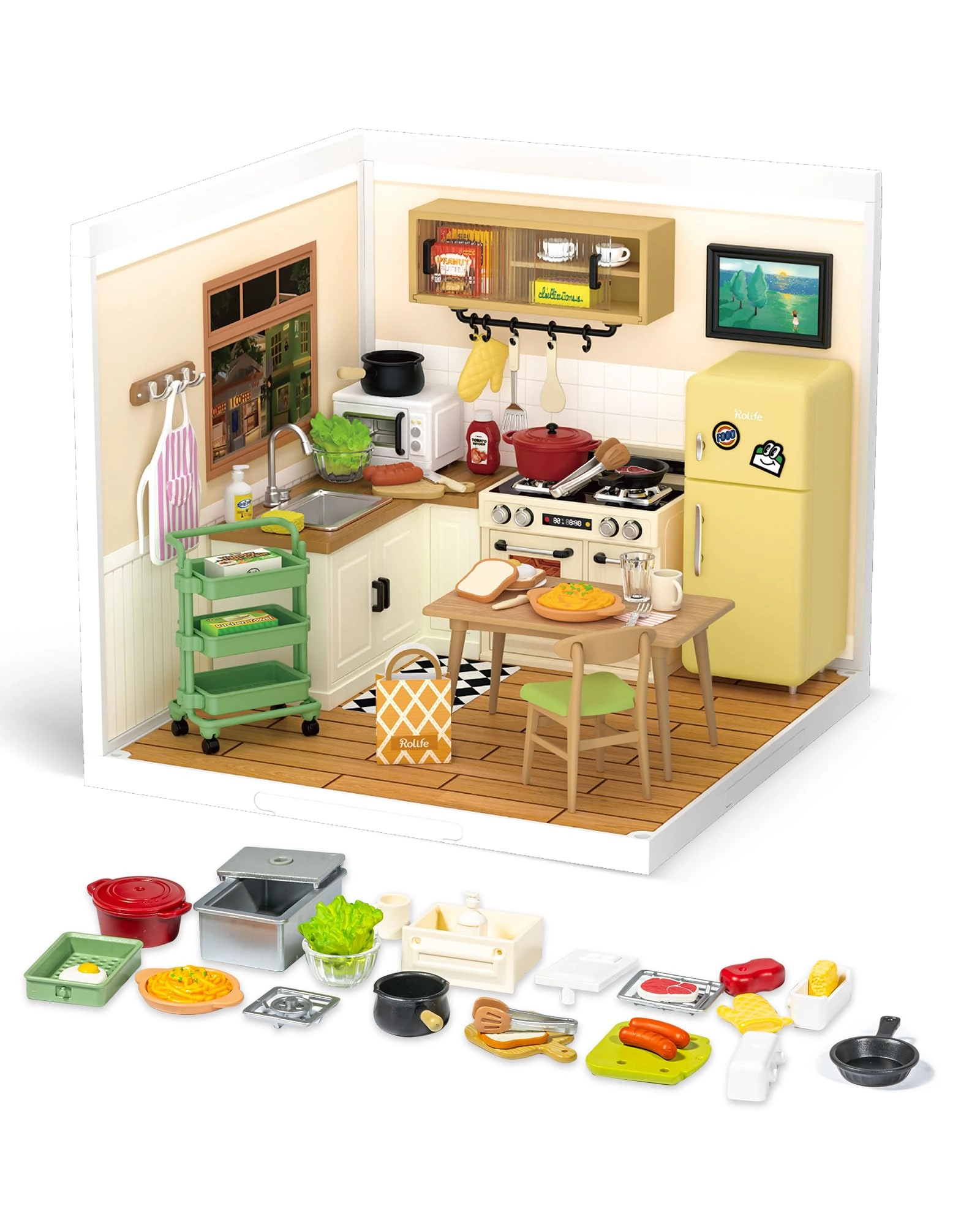 DIY Miniature House Kit - DAILY INSPIRATION CAFE 1:24