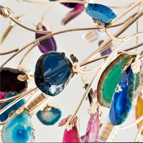 Chandelier - G4*12 Natural Colorful Agate