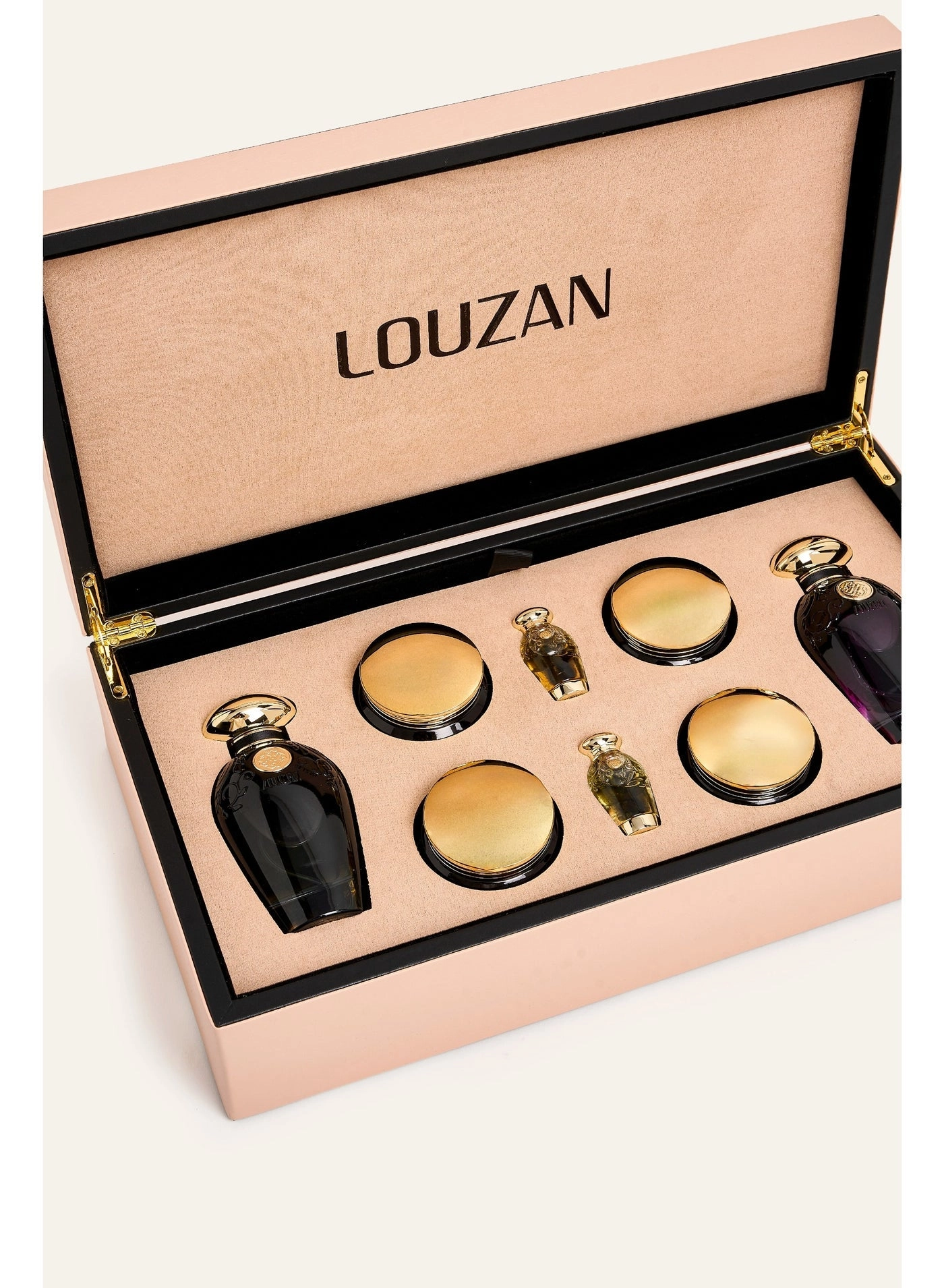 LOUZAN Liwa Dokhoon + Lail Dokhoon + Nada Dokhoon + Oud Al Qaser + Lara + Rose Musk + Ayaam + Ghawi + Double Super Cambodian Oud Chips + Ayaam All Over Spray + Organza All Over Spray - Unisex Arabian