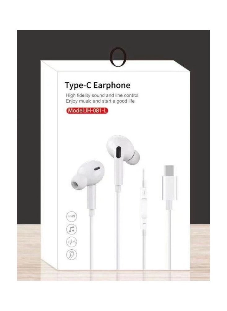 Type-C In-Ear Earphones Wired Earbud