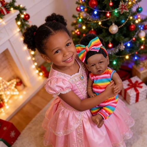 Reborn Baby Doll - 20- Inch African American Ages 3+