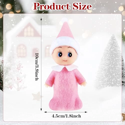 Christmas Elf Doll - Mini Pink