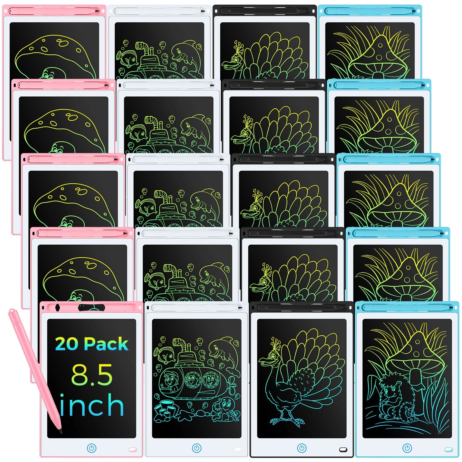 Zhehao LCD Writing Tablet - 3+ years 20 pcs