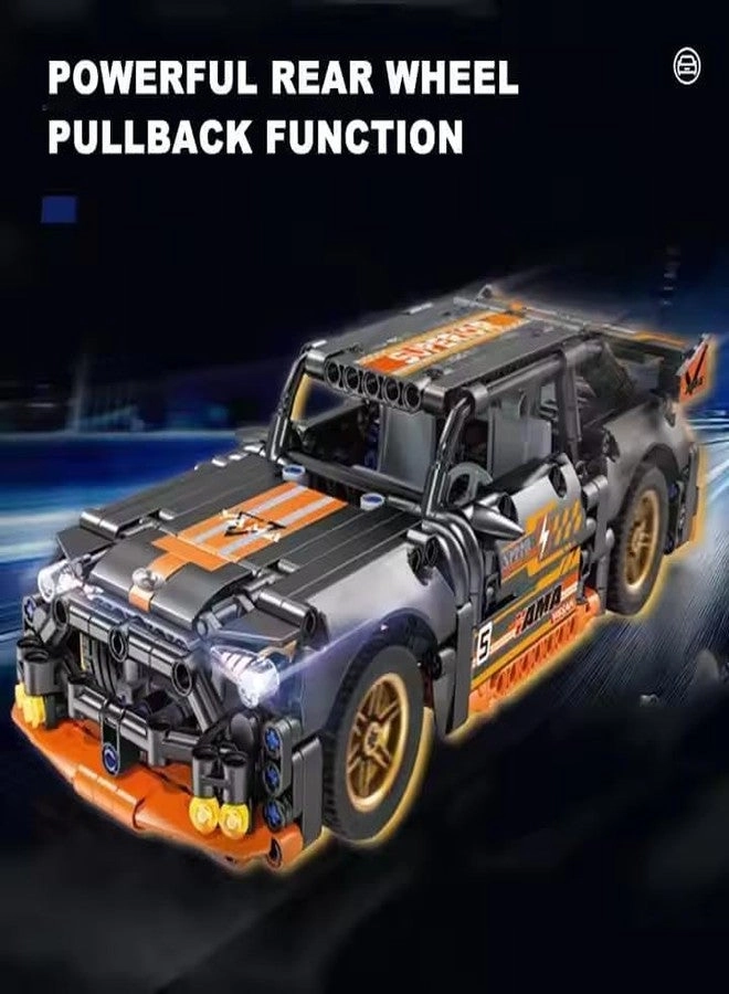 Pull Back Racing Car - Orange Mustang 520 pcs
