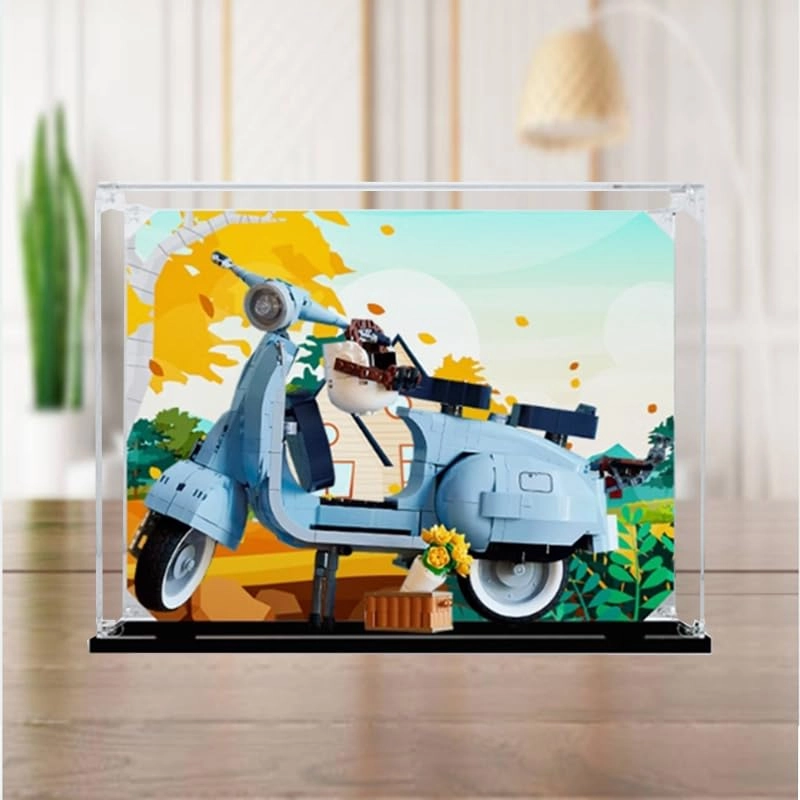 Lego Icons Display Case (10331) - Clear Acrylic Black Bottom