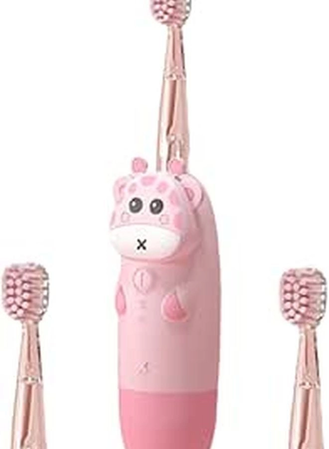 Sonic Electric Toothbrush - Pink Soft Bristles USB Rechargeable