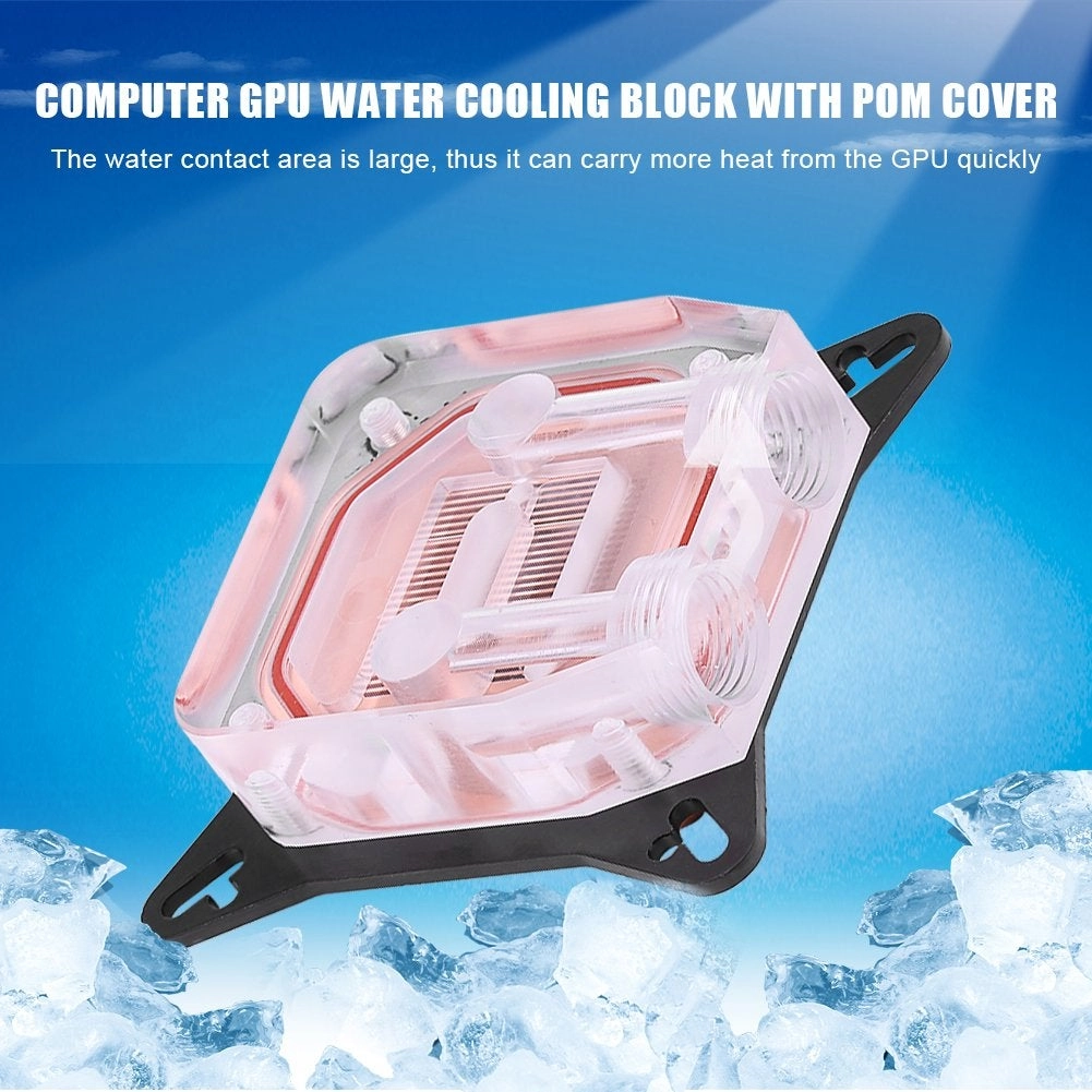 GPU Water Cooling Block - 50 x 50 x 3mm POM Cover