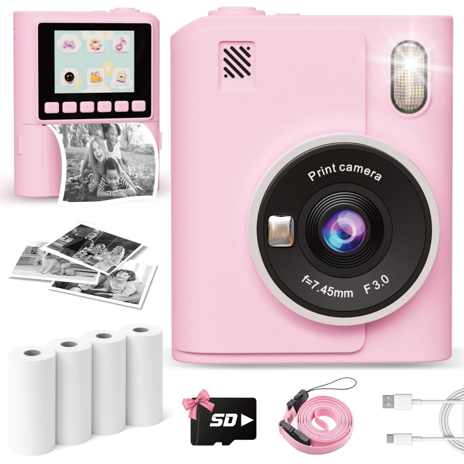 Skirfy Kids Camera Instant Print - 48MP 32GB