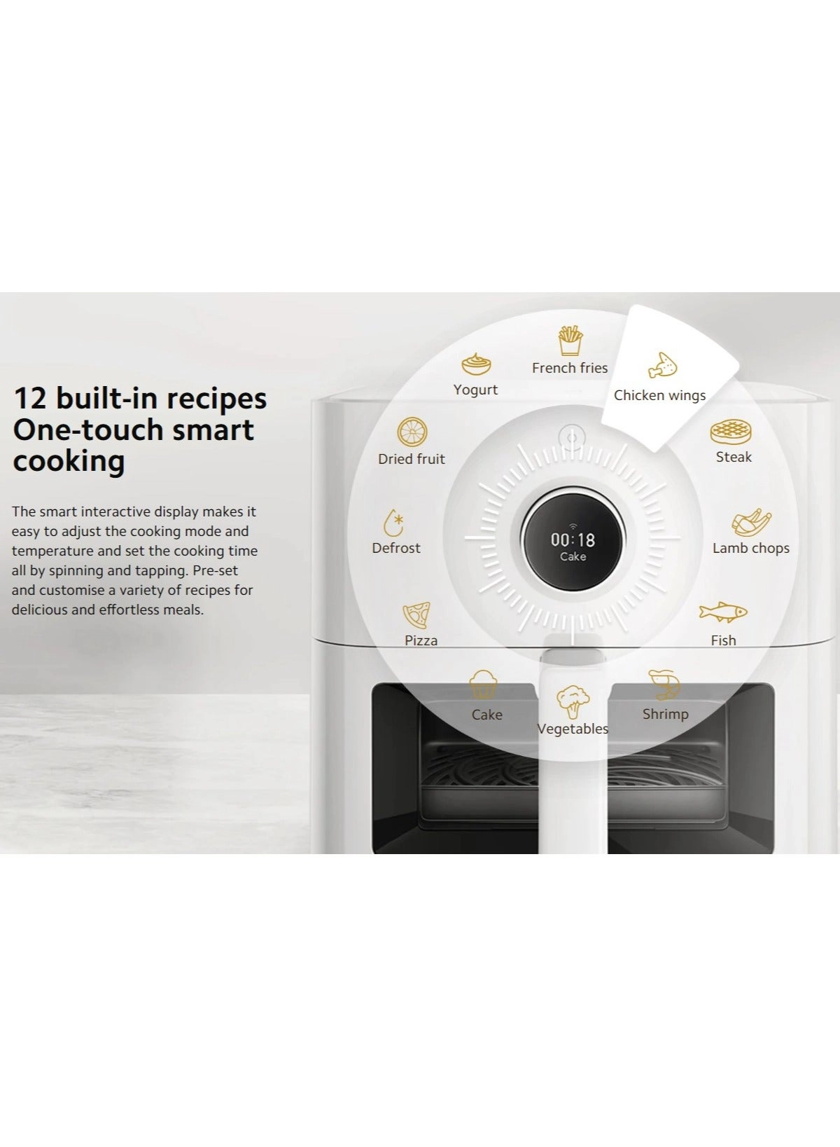 Smart Air Fryer BHR8239GB - White 286 x 386 x 291mm