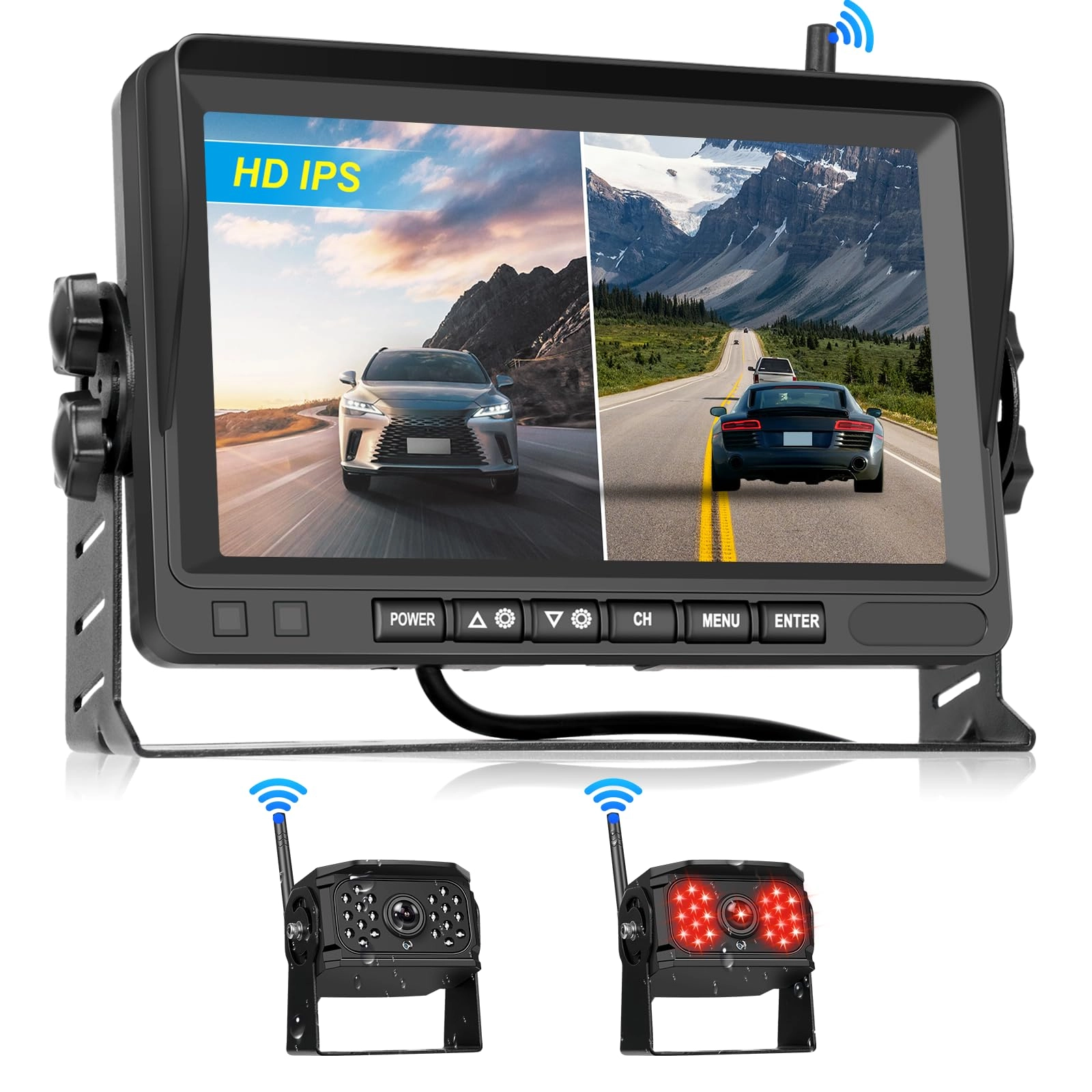 Hodozzy Wireless Backup Camera - Night Vision Wireless 720P