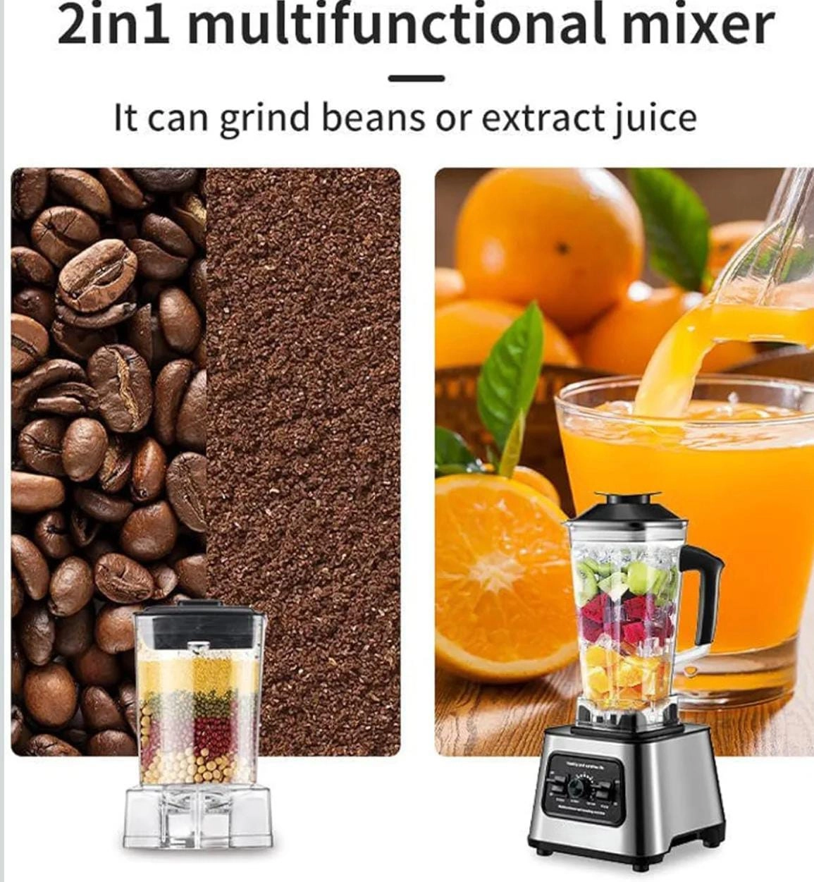 Professional 2-in-1 Blender