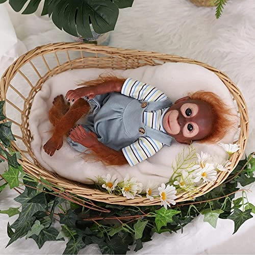 Reborn Monkey Doll - 22 Inches 55 cm Silicone Ages 3+