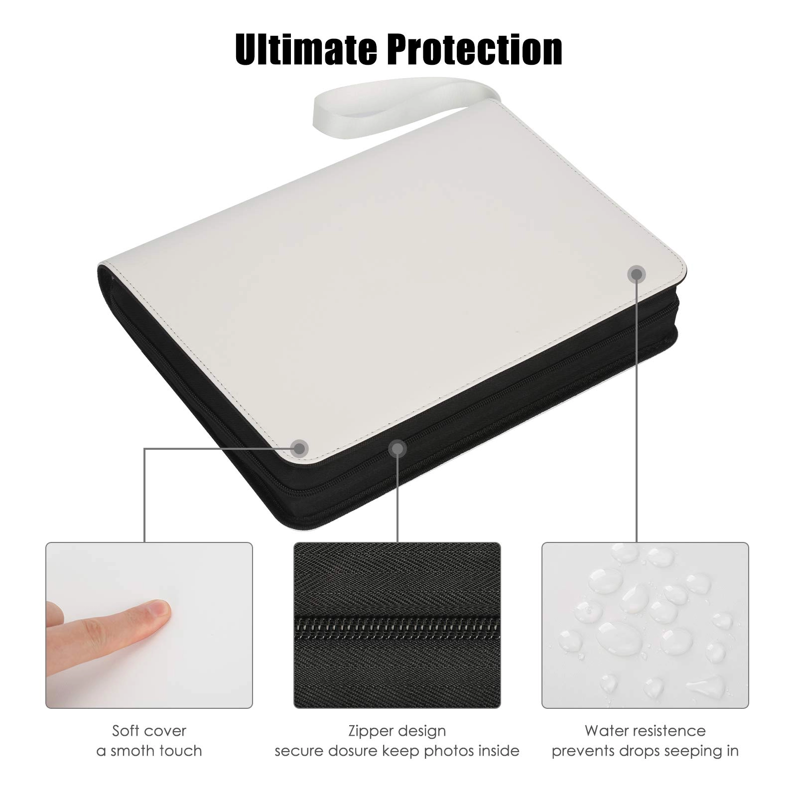 2x3" 540 Pockets Faux Leather Photo Album