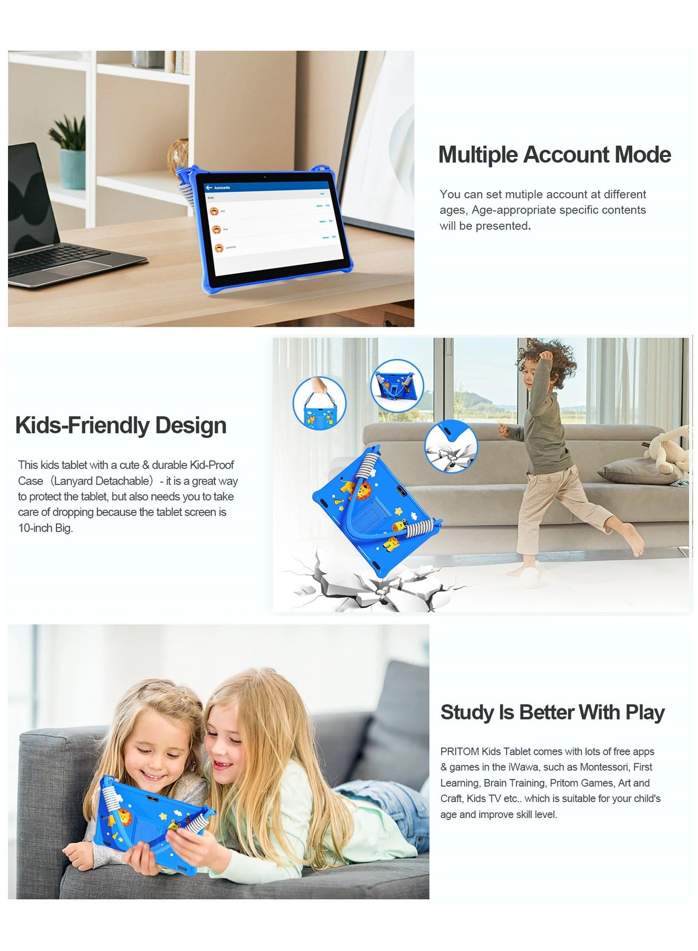 Kids Tablet - 2GB 10 inch 64GB